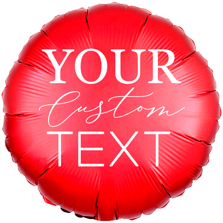 Custom Name/Text Foil/Mylar Red Round Balloons For Birthday Parties, Wedding Anniversaries, Marriage Proposals, Baby Shower, Baby Welcoming, Graduation Ceremony, Bachelorette Parties, Bridal Shower, Festivals, Occasions and Corporate Events. Supports Helium/Air, Luxury Bespoke Balloons Are a Perfect Surprise For Your Baby, Wife, Mom, Dad.