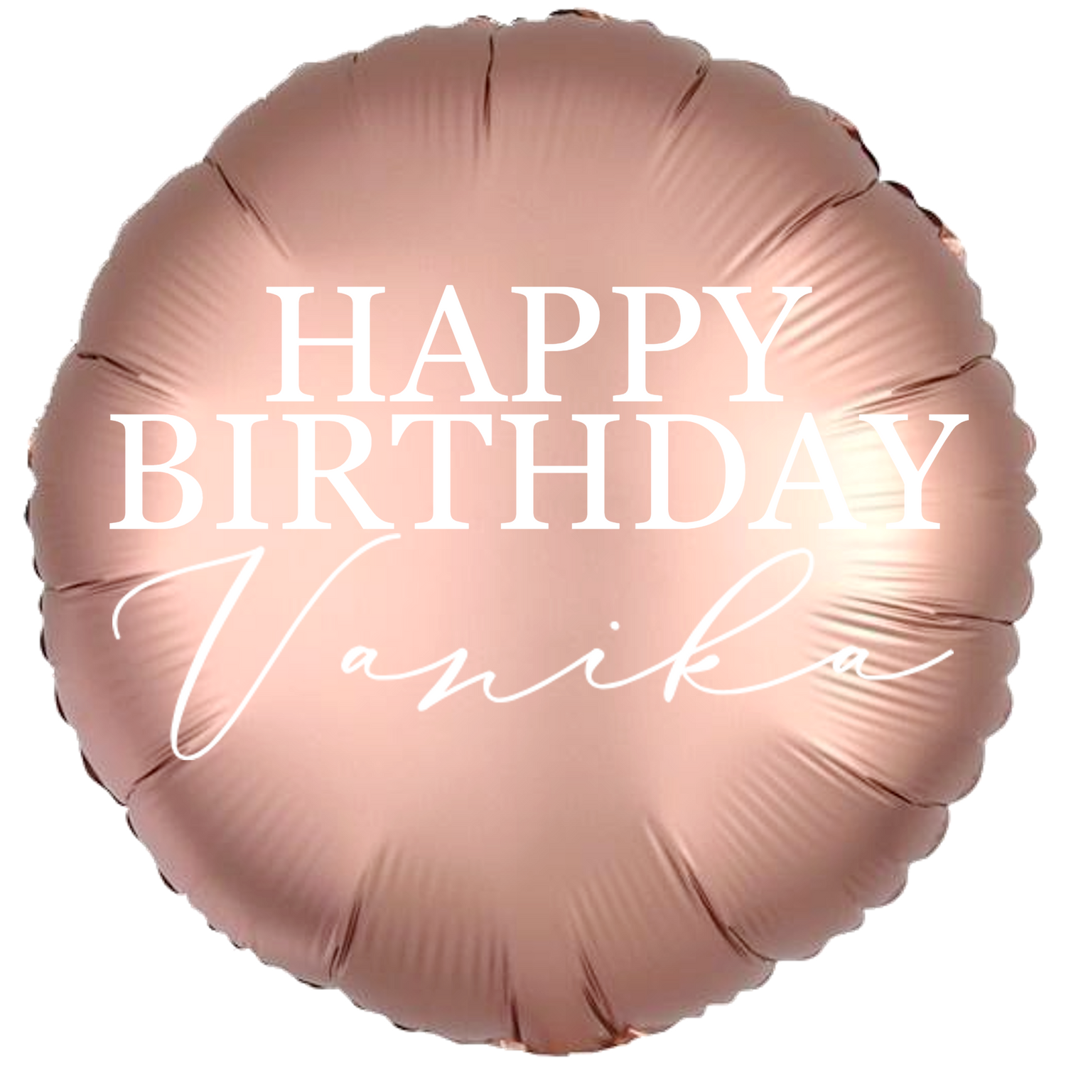 Personalized/Customized Custom Name/Text Rose Gold Round Foil/Mylar Balloons For Six Months/First/Second/Third/Sixteenth/Twenty-First/Thirty/Forty/Fifty/Sixty/Seventieth Birthday, Milestone Birthday or a Special Themed Birthday Event. Supports Helium/Air, Luxury Bespoke Balloons Are a Perfect Surprise For Your Baby, Wife, Mom, Dad, Brother, Sister, Friends & Loved Ones
