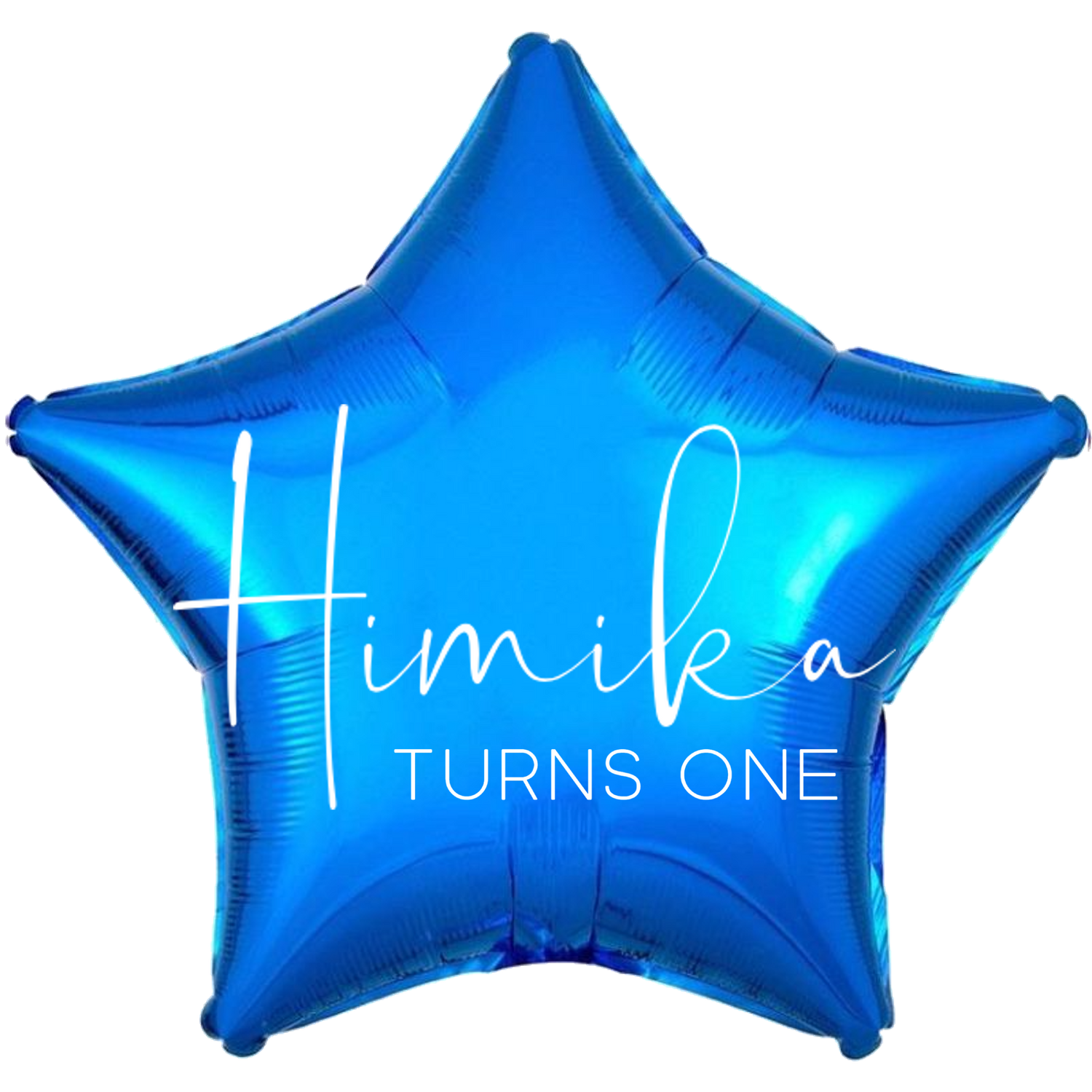 Custom Name/Text/Message Blue Star Personalized Balloons For First/Second/Third/Fourth/Fifth/Sixth, Seventh/Eighth/Ninth/Tenth/Teen Birthday, Milestone Birthday or a Special Themed Birthday Party or an Indoor/Outdoor Event. Supports Helium/Air, Luxury Bespoke Balloons Are a Perfect Surprise For Your Baby Boy And Girl.
