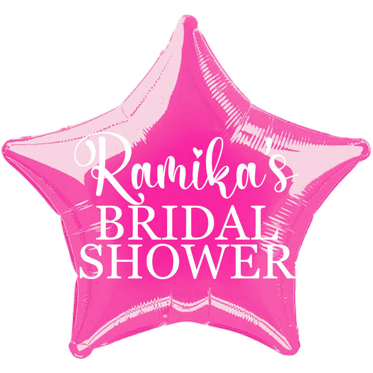 Customized Bridal Shower Foil Balloons | Set of 5