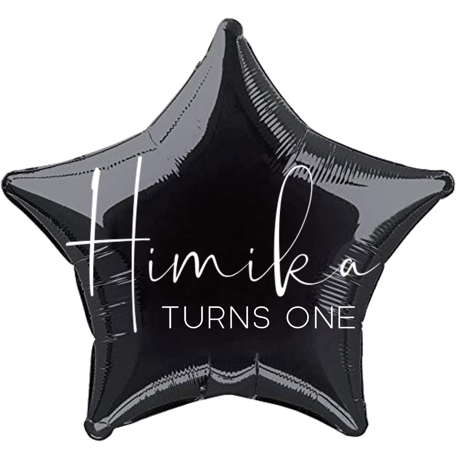 Custom Name/Text/Message Black Star Personalized Balloons For First/Second/Third/Fourth/Fifth/Sixth, Seventh/Eighth/Ninth/Tenth/Teen Birthday, Milestone Birthday or a Special Themed Birthday Party or an Indoor/Outdoor Event. Supports Helium/Air, Luxury Bespoke Balloons Are a Perfect Surprise For Your Baby Boy And Girl.