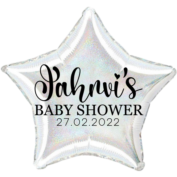 Customized Baby Shower Foil Balloons | Set of 5